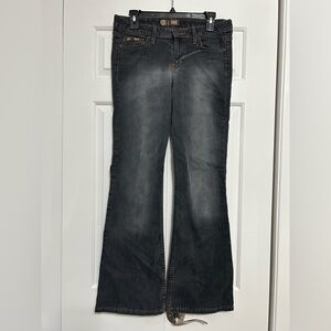 Vintage Y2K LEI Gray Wash Denim Bootcut Slight Flare Jeans